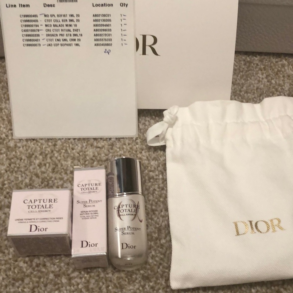 💯 Authentic! Dior Capture Totale travel size set